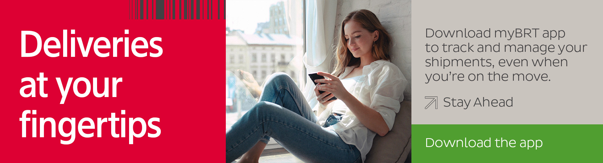 Deliveries at your fingertips with myBRT app