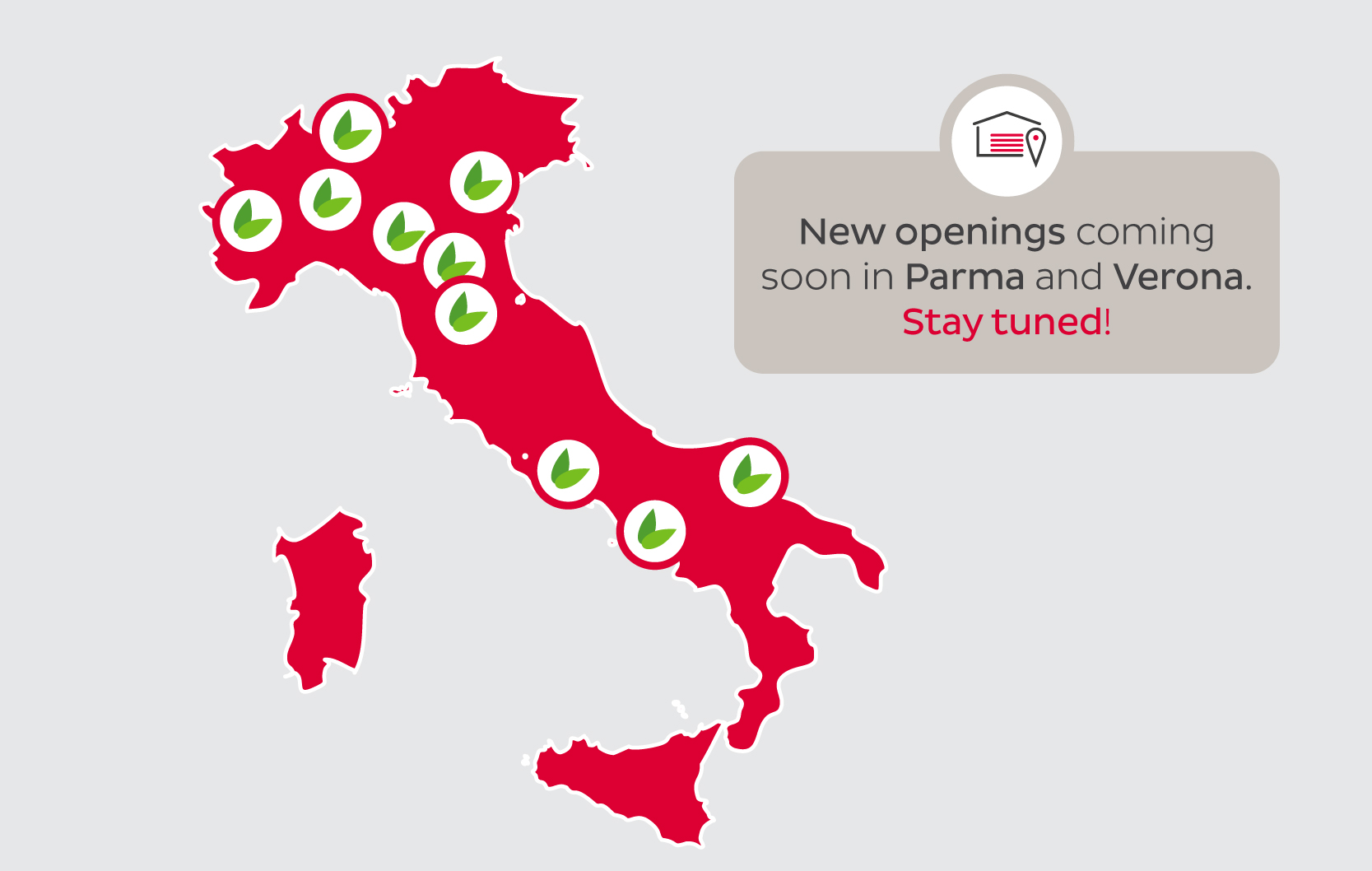 BRT fresh depots map italy