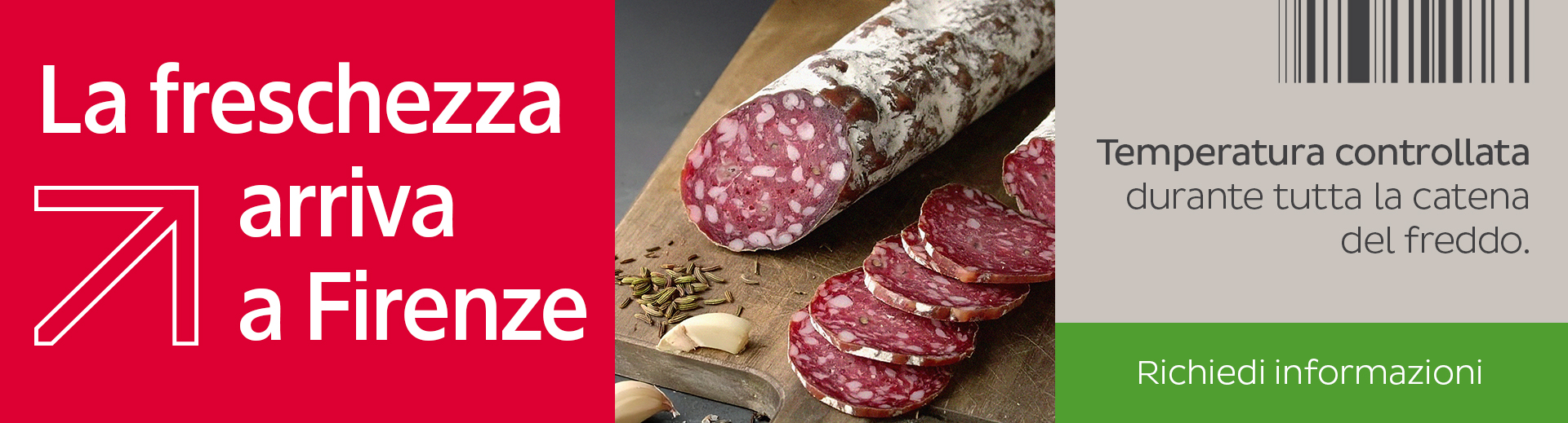BRT fresh la freschezza arriva a Firenze immagine di salame finocchiona tipico