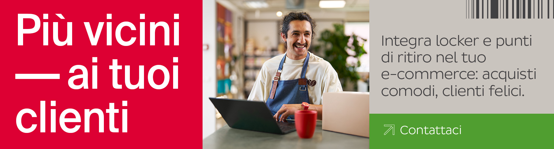 Più vicini ai tuoi clienti - Ragazzo al pc nel suo negozio