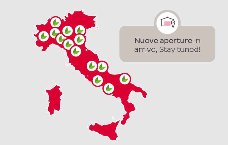 Mappa filiali Italia BRT fresh
