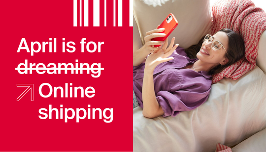 Woman with a smartphone on the sofa. 10% discount. Online parcel shipping with BRT in Italy and abro